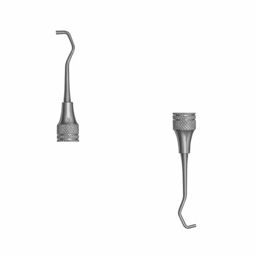 9 and 10 back action dental plugger ends