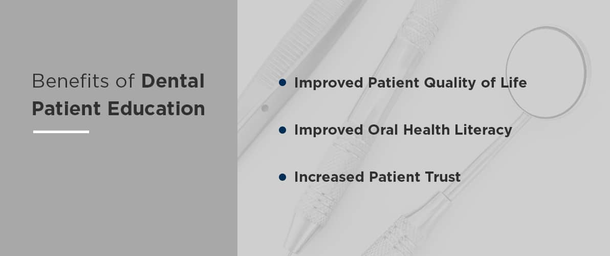 benefits of dental patient education