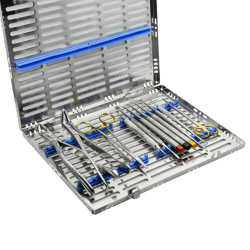 Atraumatic Extraction Set 38-ATE with selection of Upper Extraction Forceps, Lower Extraction Forceps, Needle Holder; #7