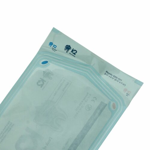 2-3/4" x 9" sterilization pouch blue front