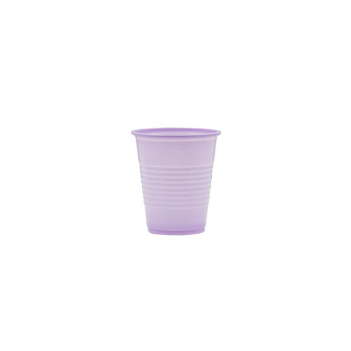 purple disposable cup