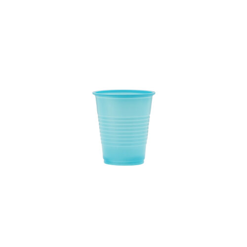 blue disposable cup